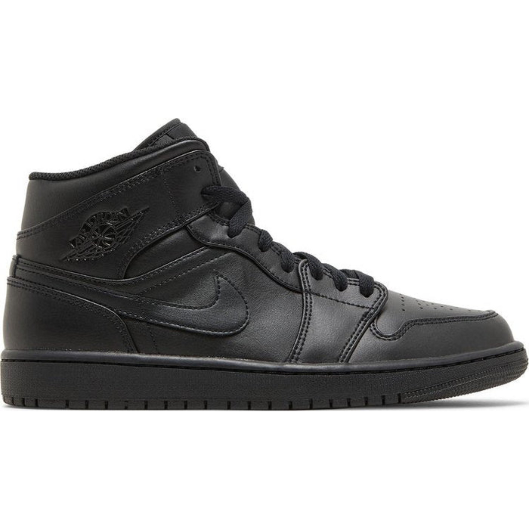 Nike Air Jordan 1 Mid 'Triple Black' 2022