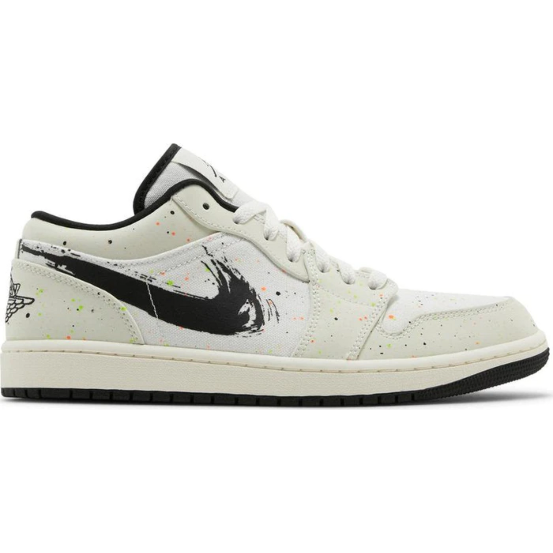 Nike Air Jordan 1 Low 'Brushstroke Swoosh - Paint Splatter'