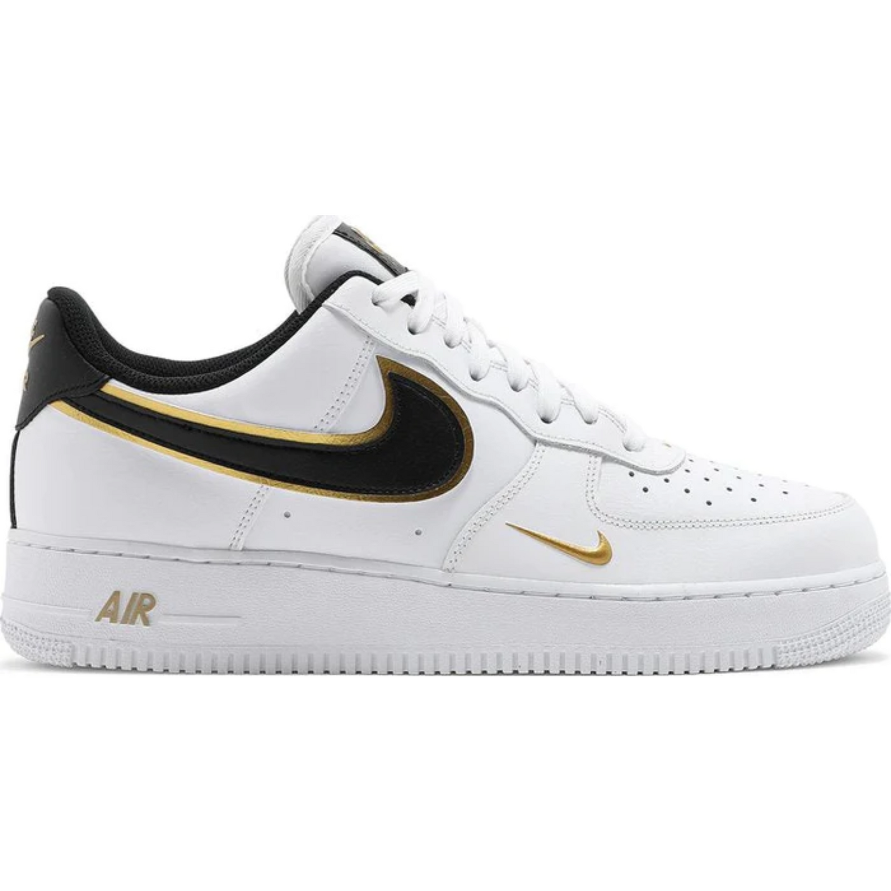 Nike Air Force 1 '07 LV8 'Metallic Swoosh Pack - White Metallic Gold'