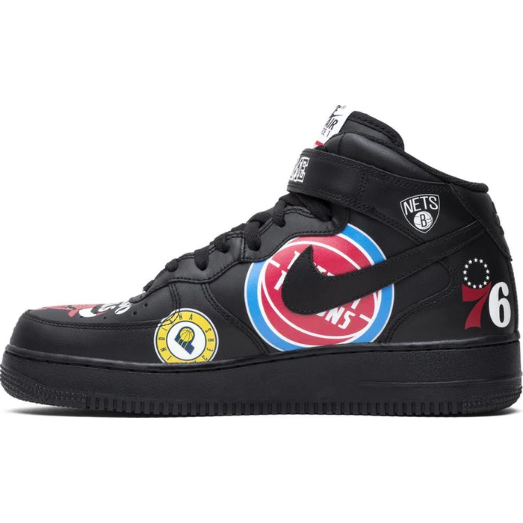 Supreme x NBA x Air Force 1 Mid 07 'Black'
