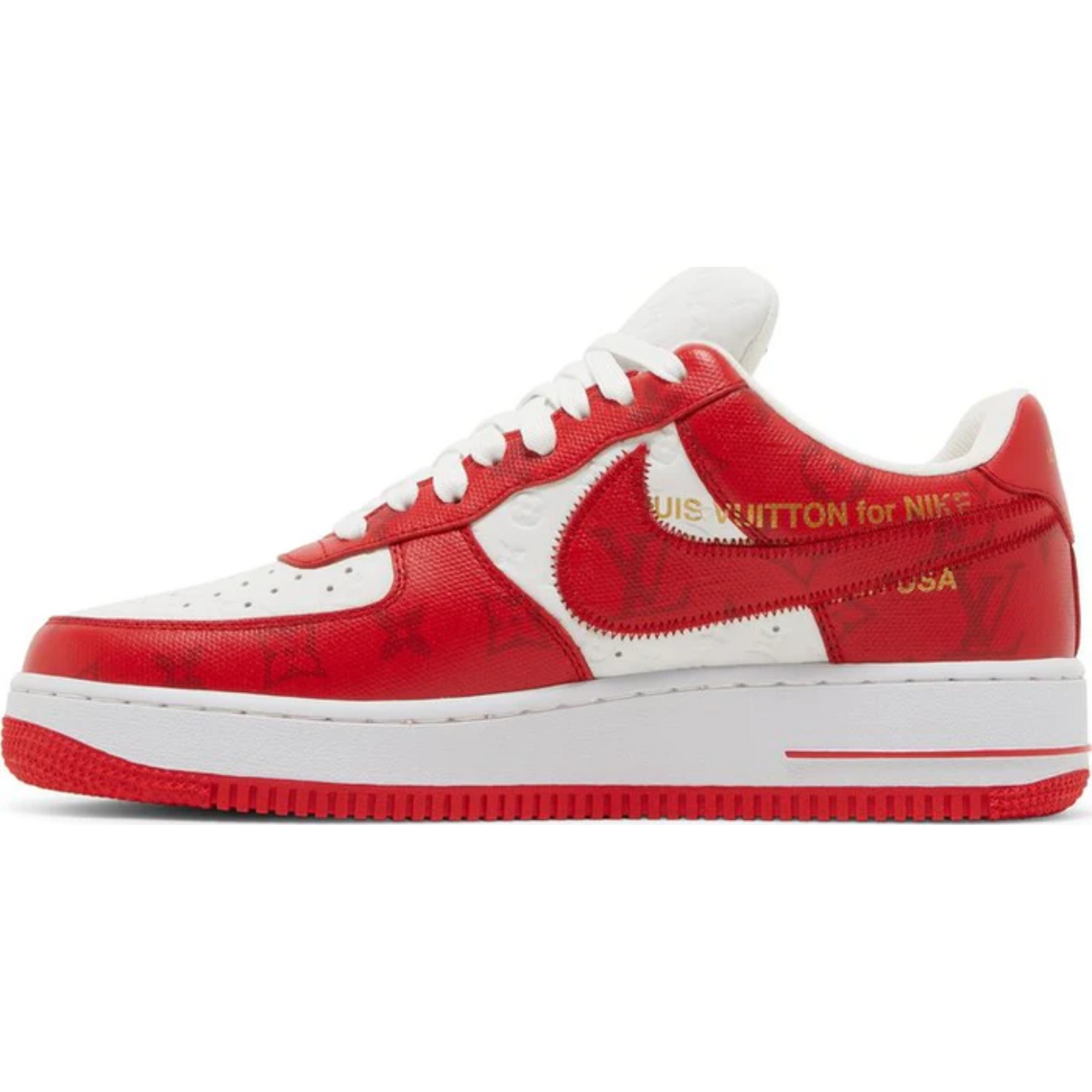 Louis Vuitton x Air Force 1 Low 'White Comet Red'