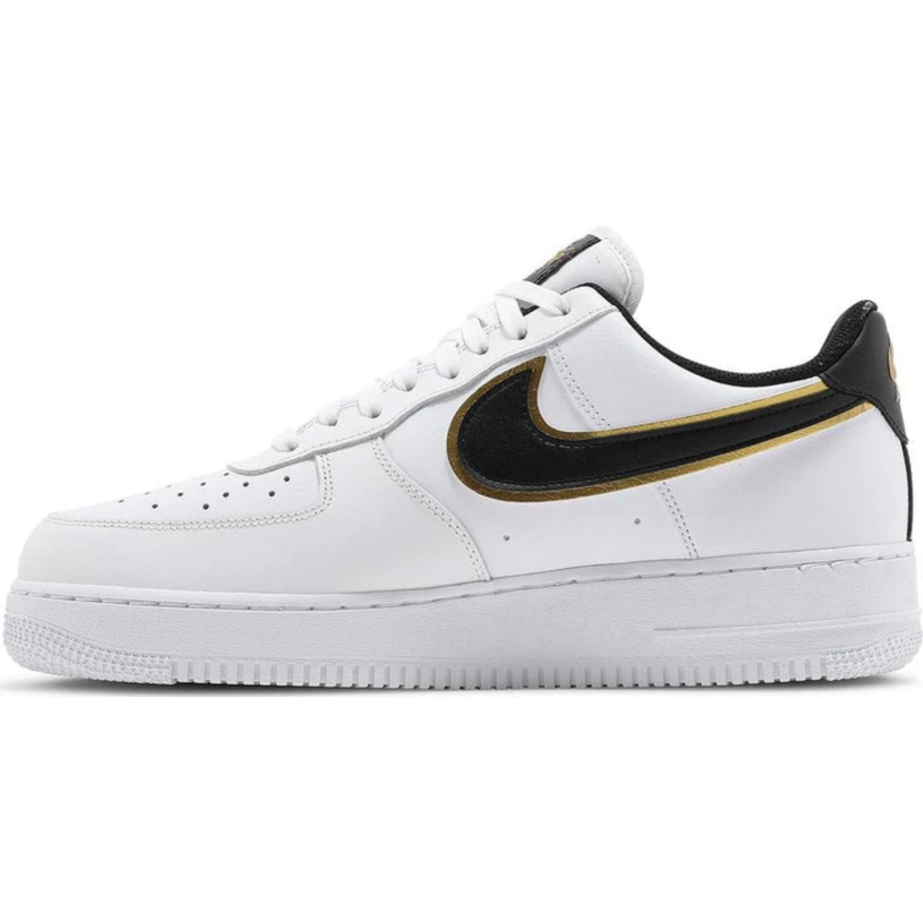 Nike Air Force 1 '07 LV8 'Metallic Swoosh Pack - White Metallic Gold'