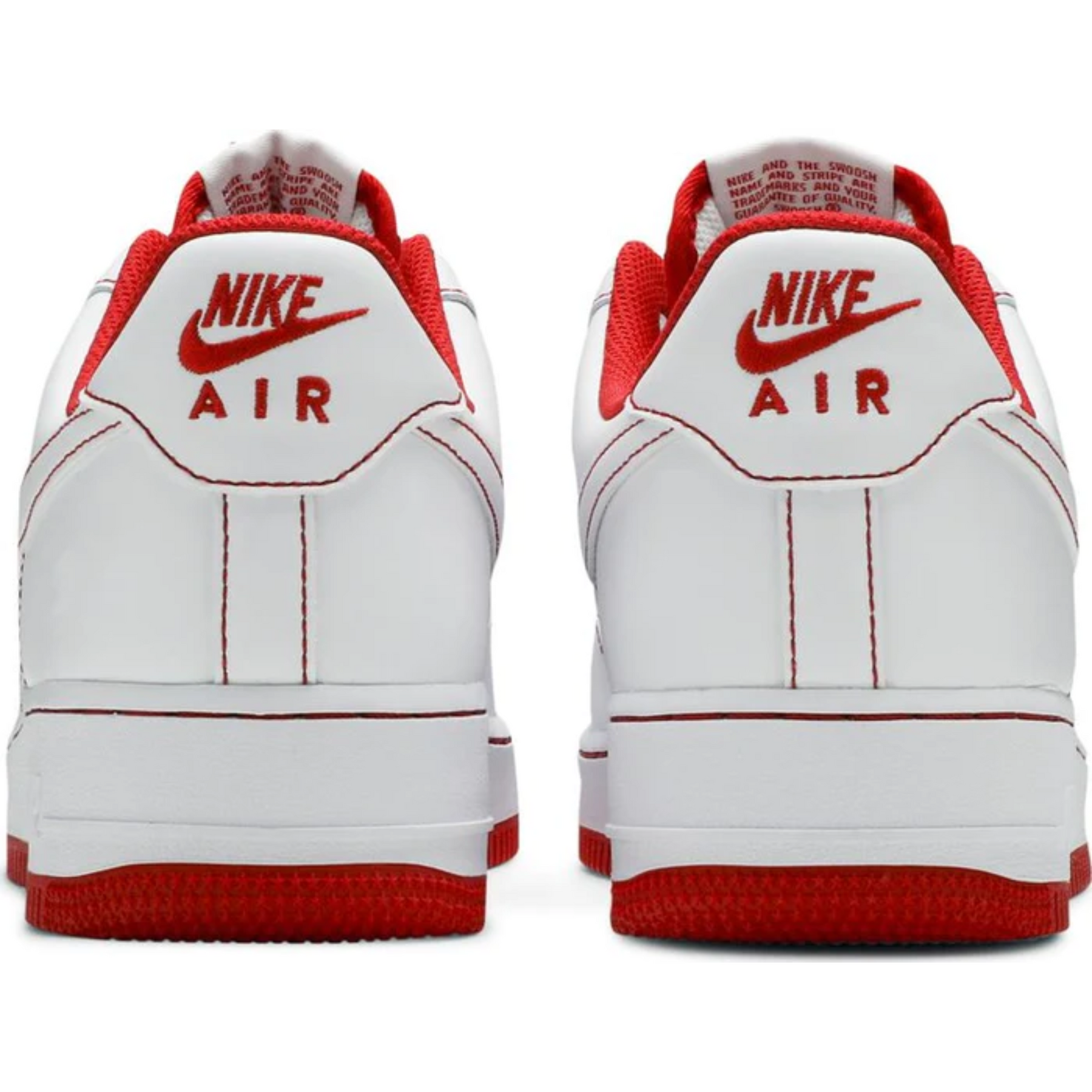 Nike Air Force 1 '07 'Contrast Stitch - White University Red'