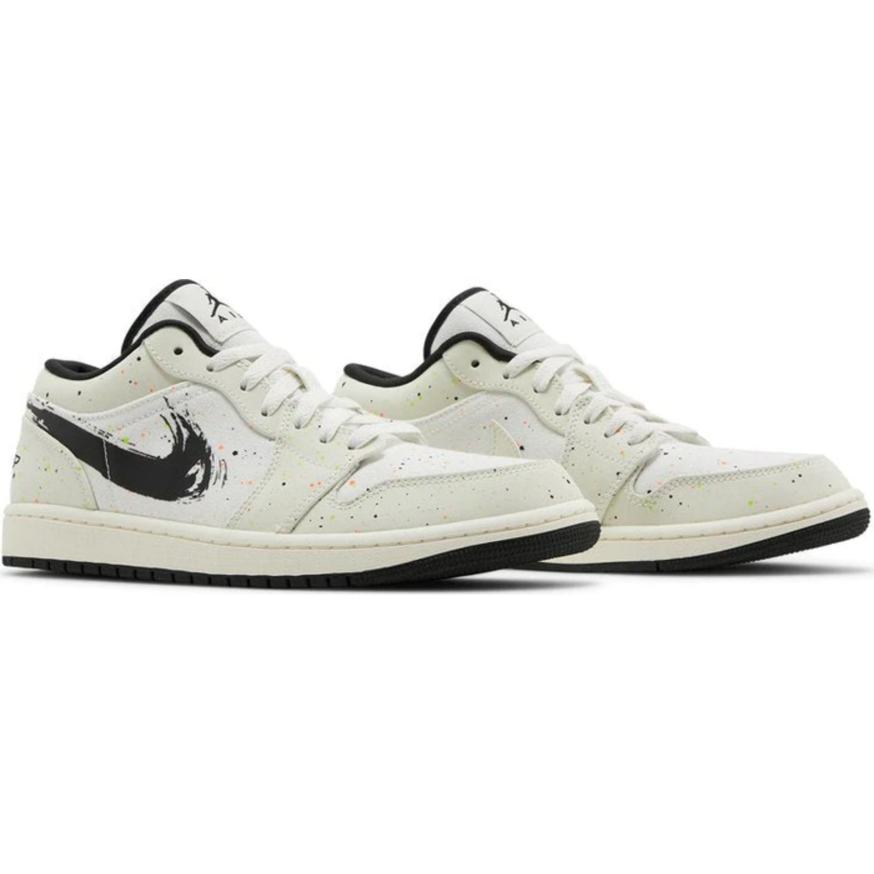 Nike Air Jordan 1 Low 'Brushstroke Swoosh - Paint Splatter'