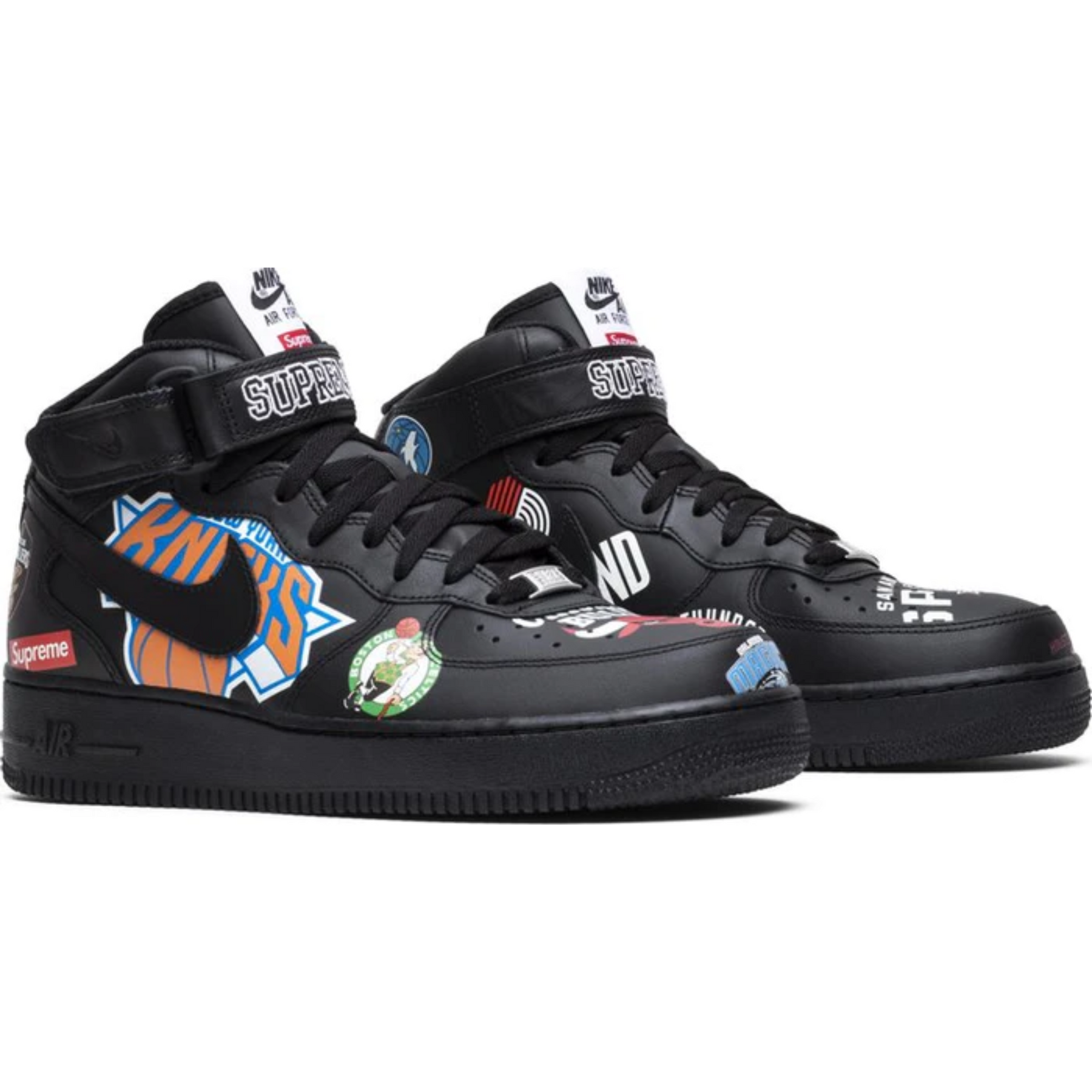 Supreme x NBA x Air Force 1 Mid 07 'Black'