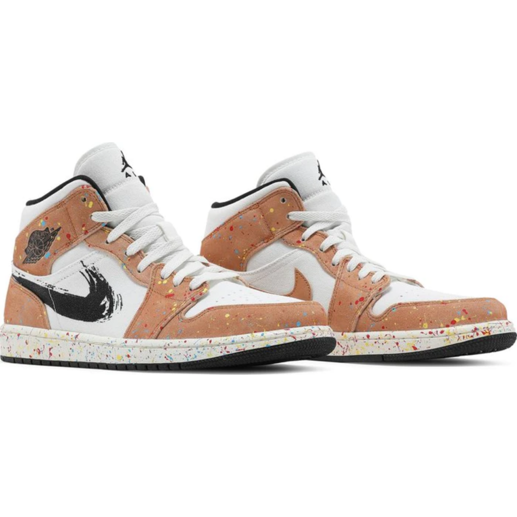 Nike Air Jordan 1 Mid SE 'Brushstroke Paint Splatter'