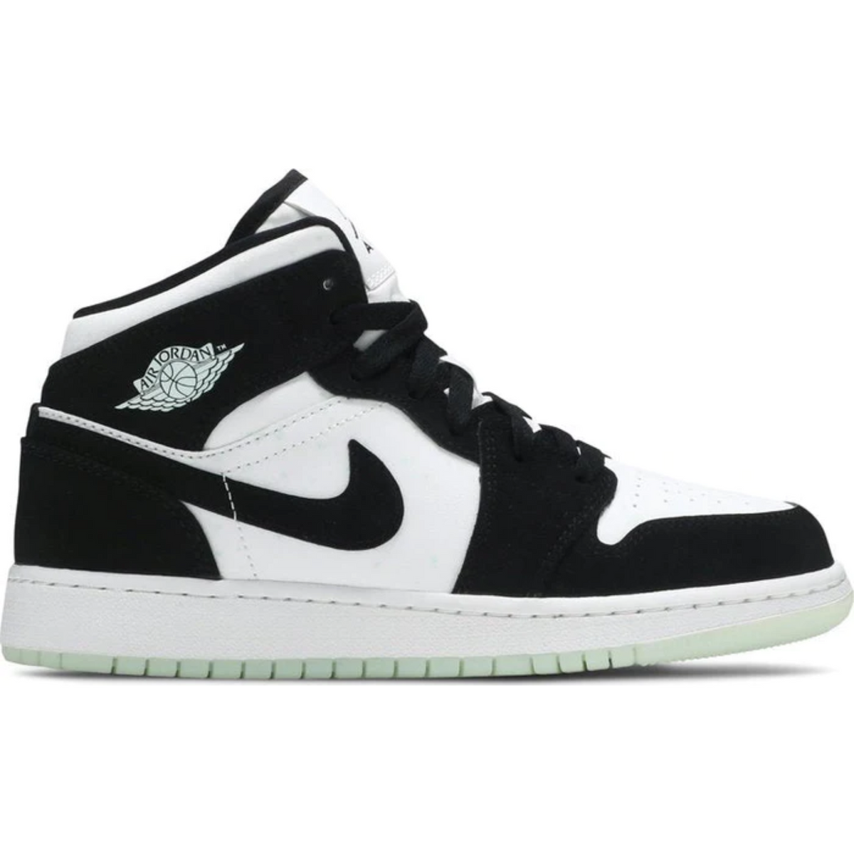 Nike Air Jordan 1 Mid SE GS 'Glow in the Dark Panda'