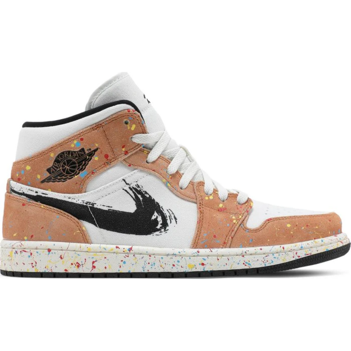 Nike Air Jordan 1 Mid SE 'Brushstroke Paint Splatter'