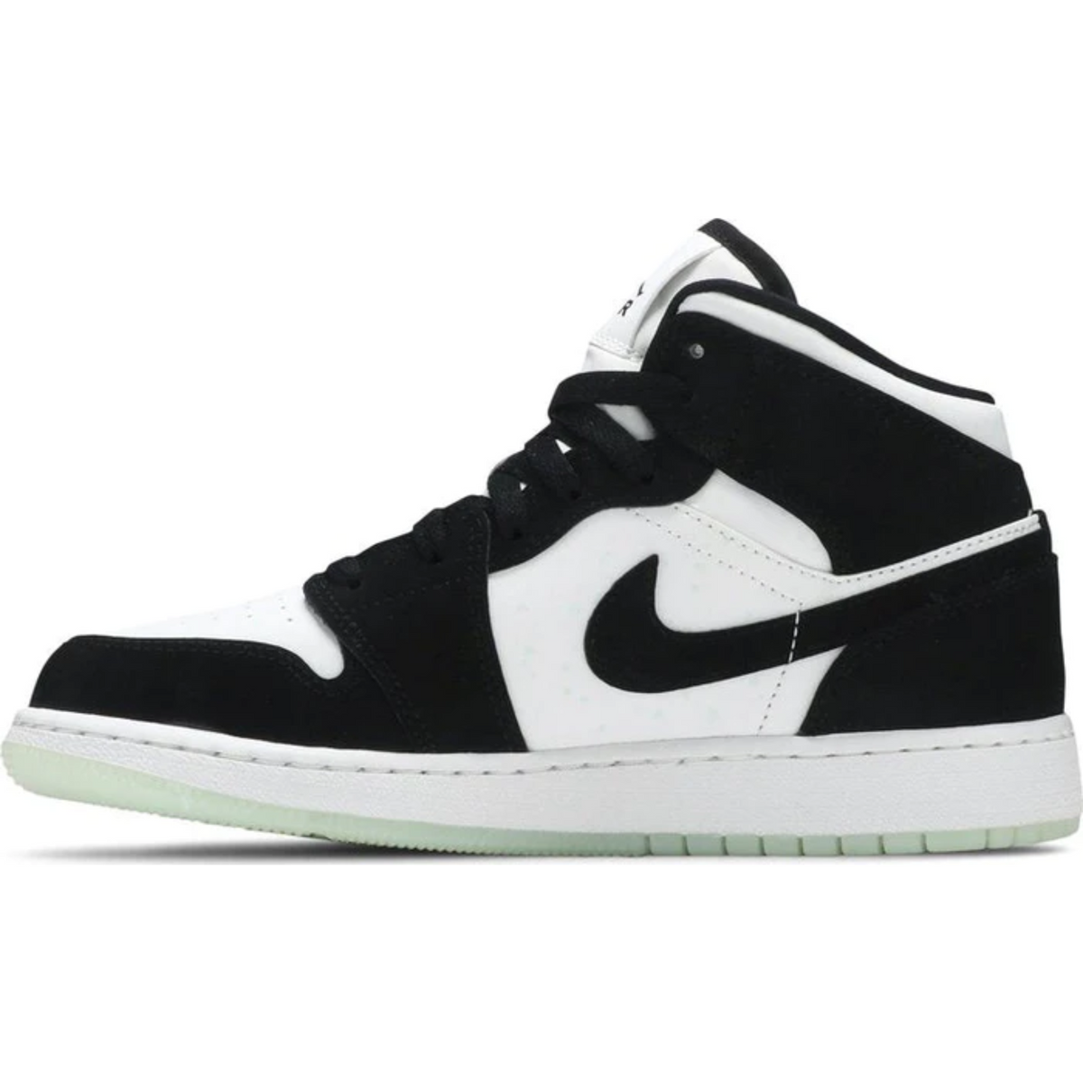 Nike Air Jordan 1 Mid SE GS 'Glow in the Dark Panda'