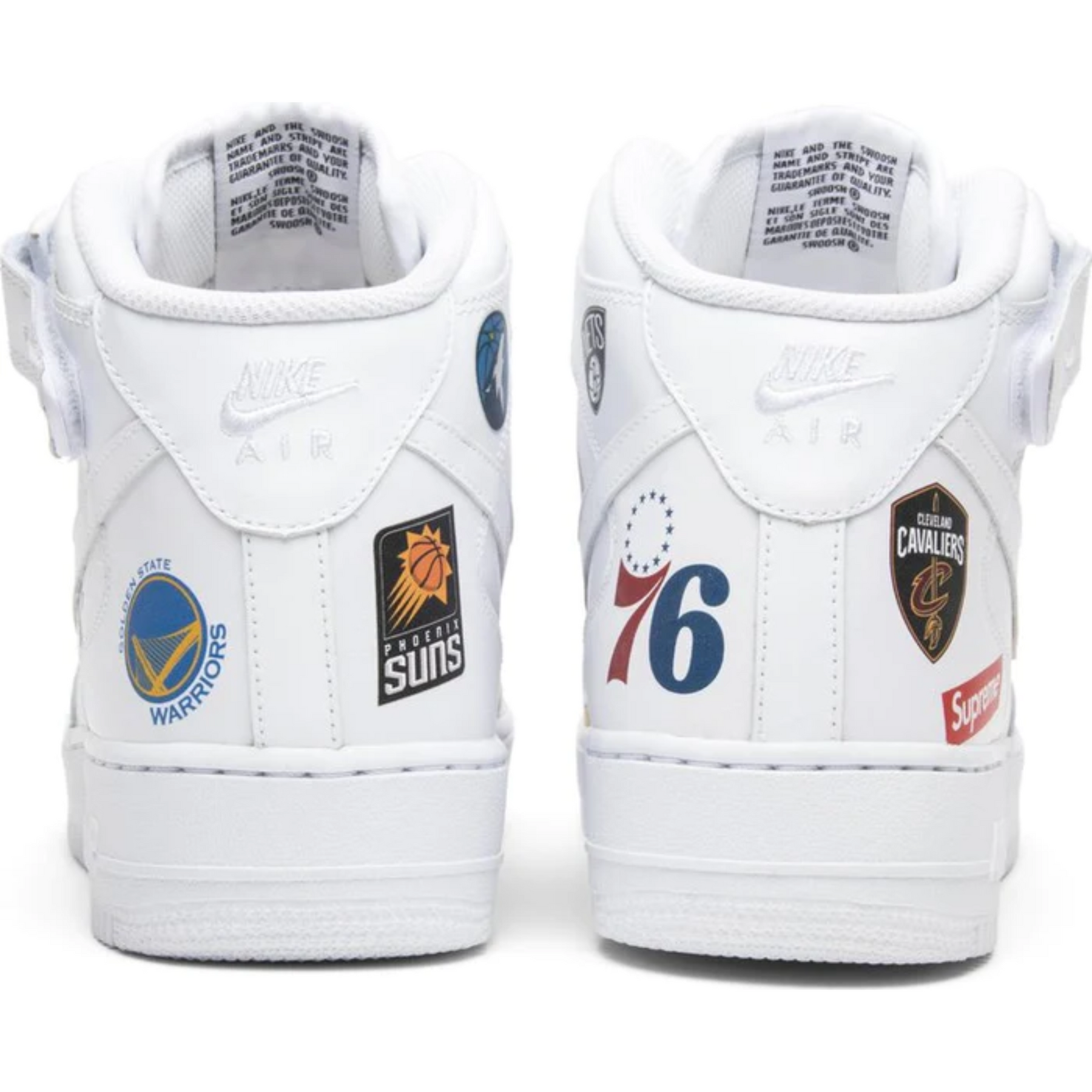 Supreme x NBA x Air Force 1 Mid 07 'White'